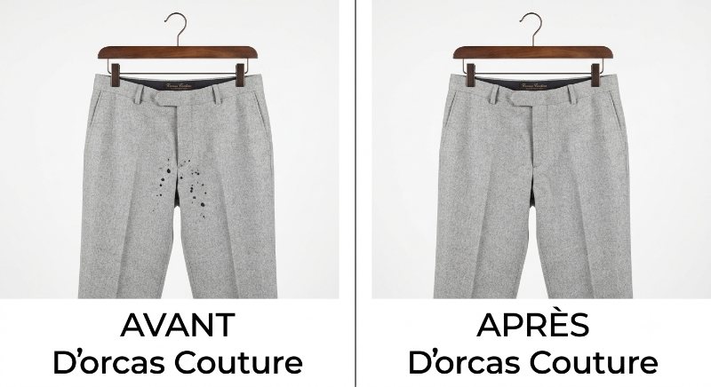 Reparer une dechirure pantalon