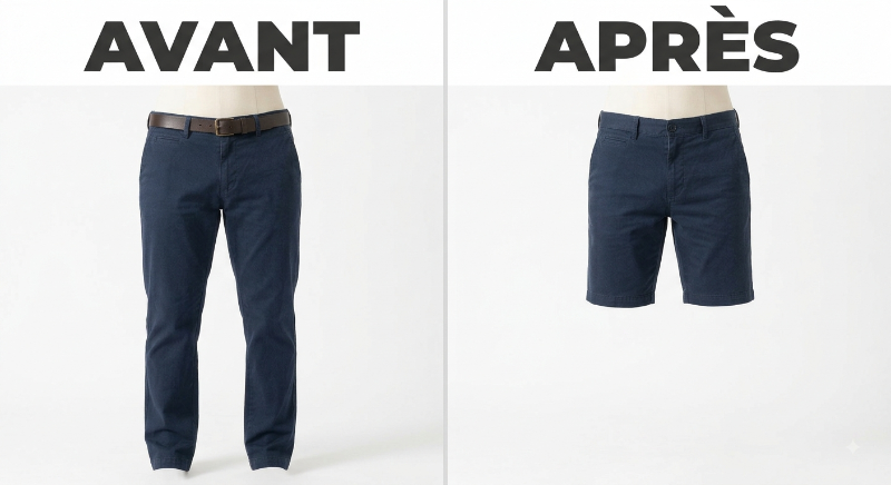 Pantalon en bermouda
