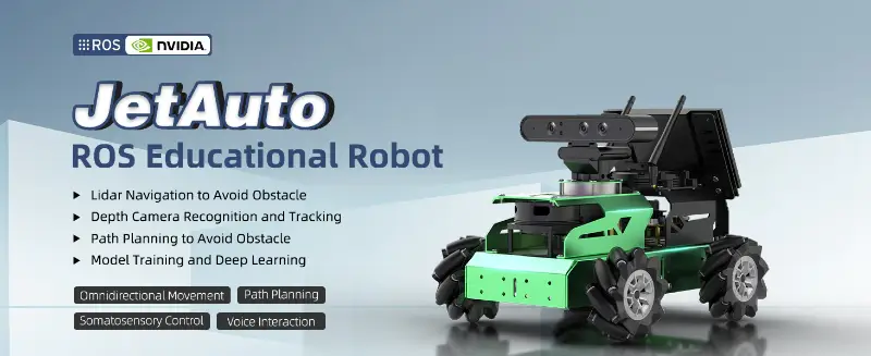 Hiwonder JetAuto ROS Robot Car Powered by Jetson Nano with Lidar Depth Camera Touch Screen, Support SLAM Mapping and Navigation