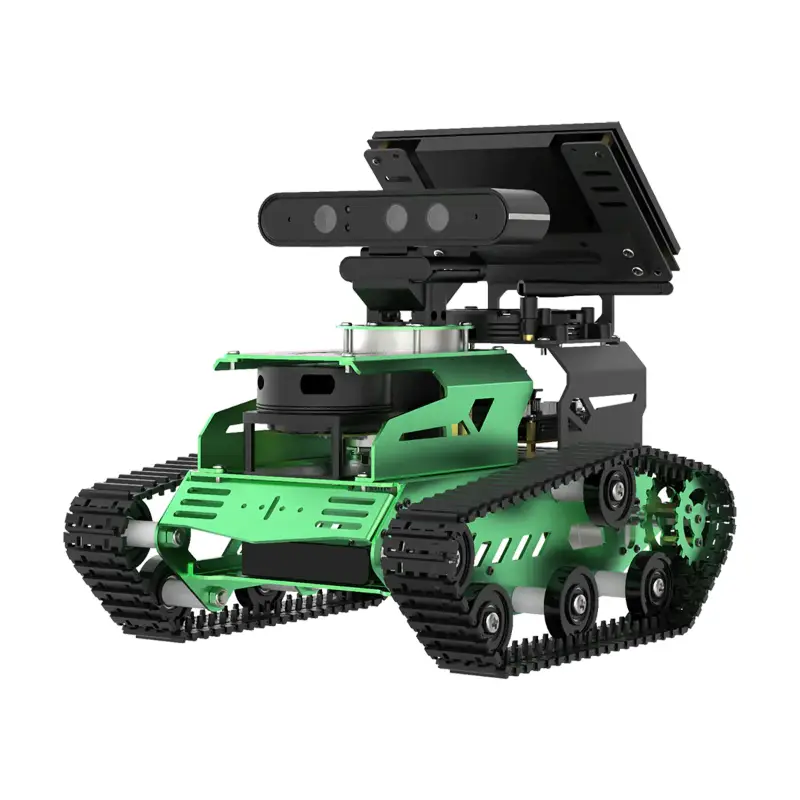 Hiwonder JetTank ROS Robot Tank Powered by Jetson Nano with Lidar Depth Camera Touch Screen, Support SLAM Mapping and Navigation