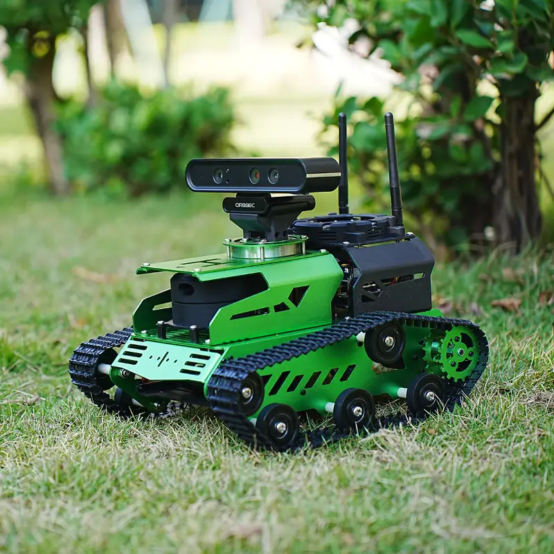 Hiwonder JetTank ROS Robot Tank Powered by Jetson Nano with Lidar Depth Camera Touch Screen, Support SLAM Mapping and Navigation