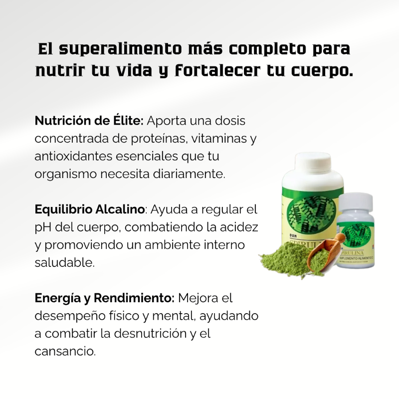 Tabletas de Espirulina 120`S