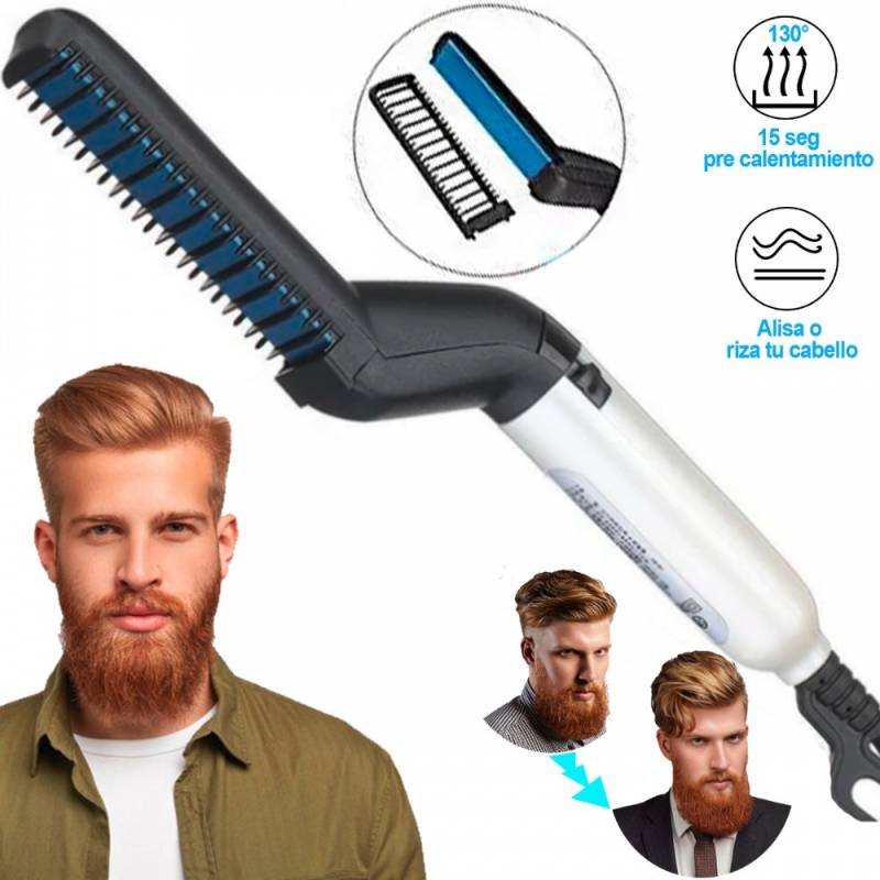 Plancha Para Barba Y Cabello Para Hombre Multifunción Barber.