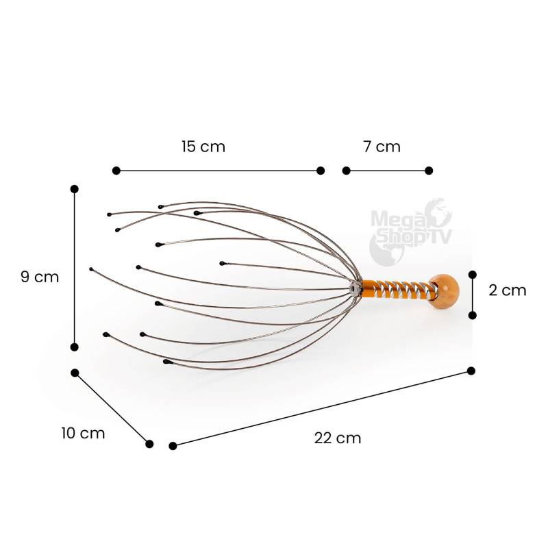 MASAJEADOR METALICO - CABEZA - RELAJACION