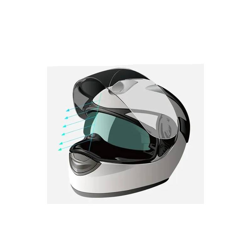 PELICULA ANTI LLUVIA - ADHESIVO CASCO VISOR - MOTO