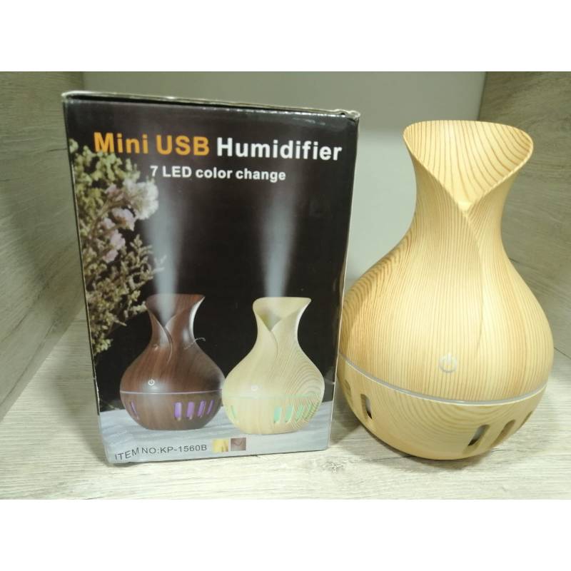 Difusor De Aromas 130 Ml Humidificador Aromaterapia Led