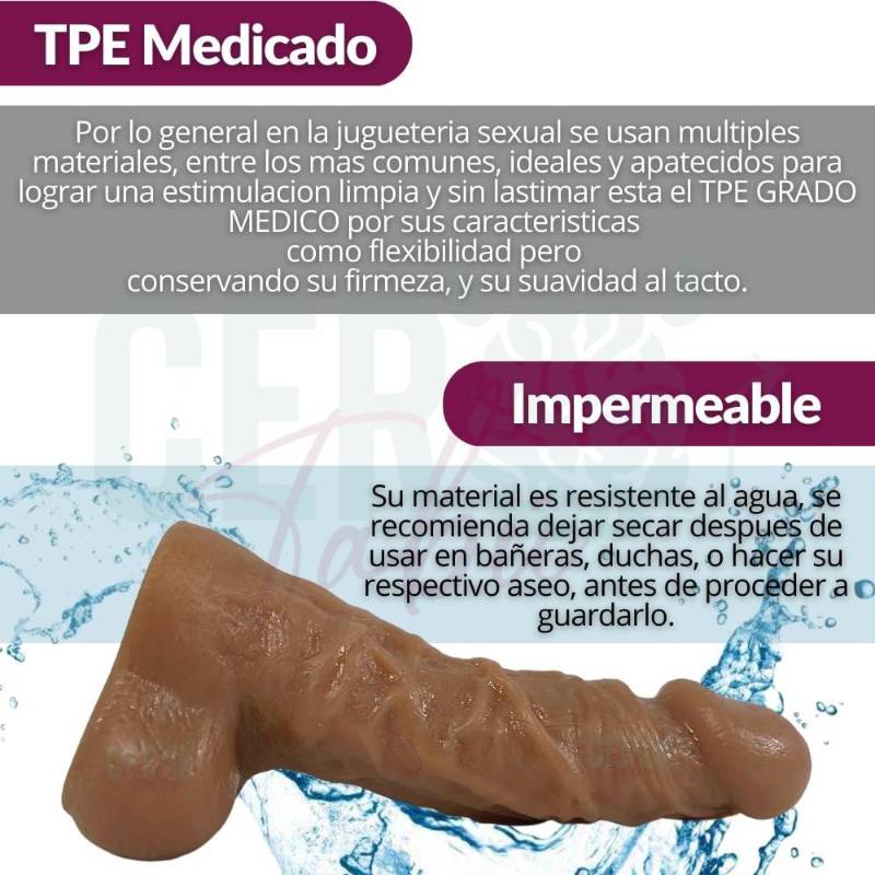 Dildo Realista Consolador Vaginal Y Anal Pene Juguete Sexual