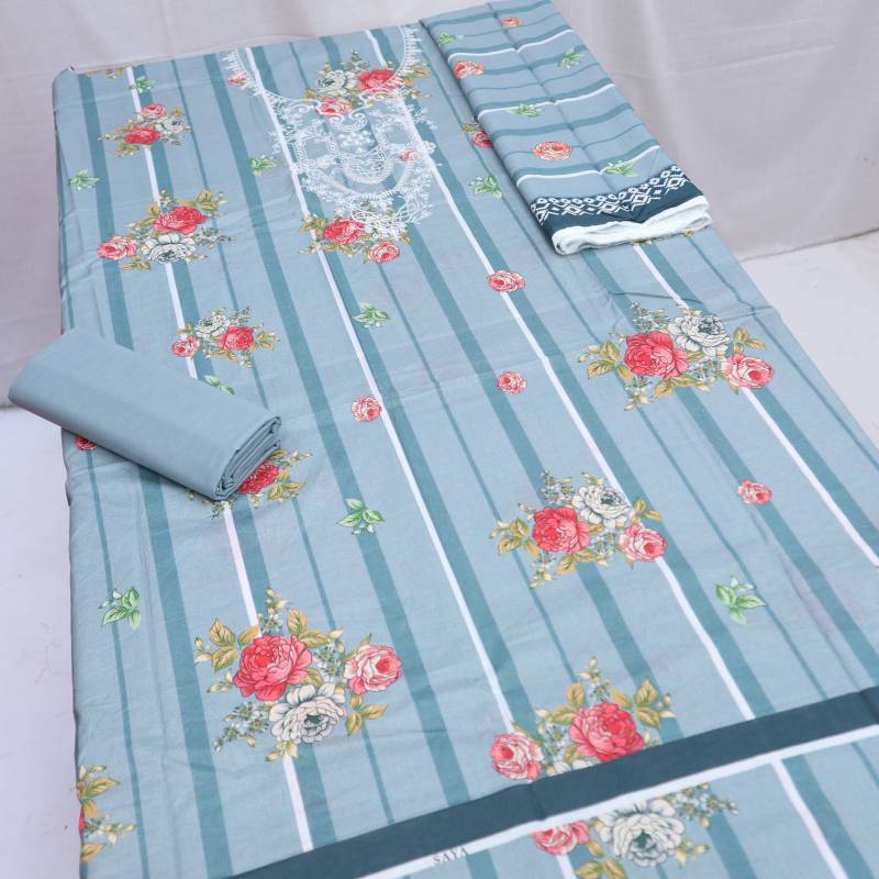 Saffron Embroidered Lawn (1367-009) Saya
