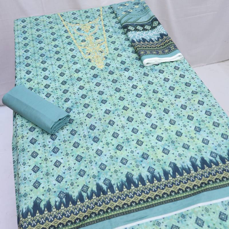 Saffron Embroidered Lawn (1367-004) Saya
