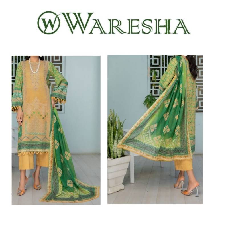 Branded Fancy Lawn Suit (1346-007) Waresha