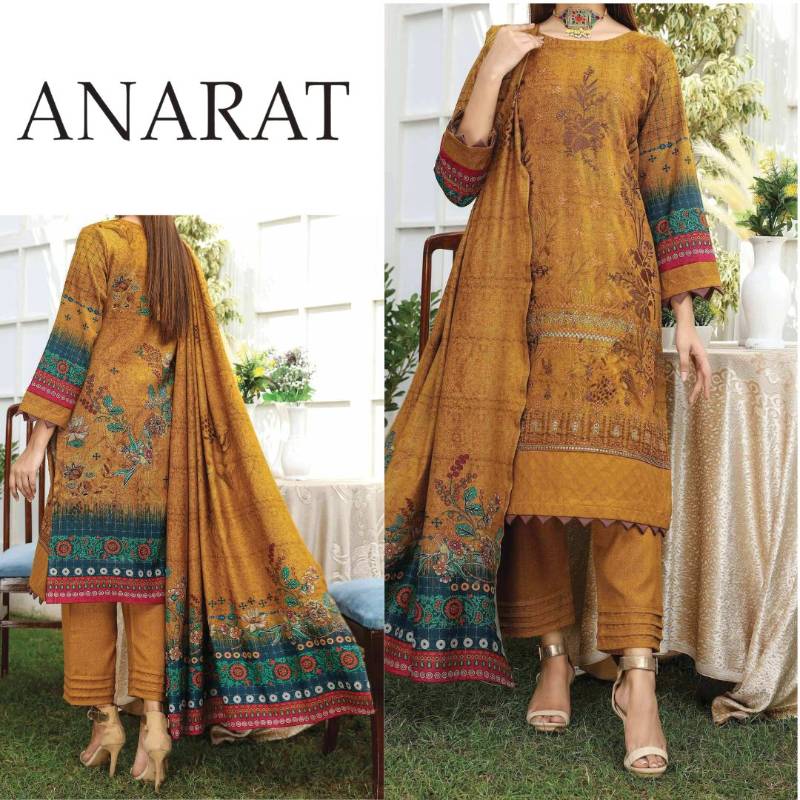 Dhanak Heavy Embroidery Suit (1408-003) Fatima Collection
