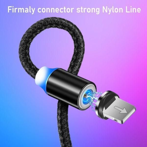 3-in-1 Magnetic Fast Charging Cable for Android iPhone Type-C EARTH ONLINE