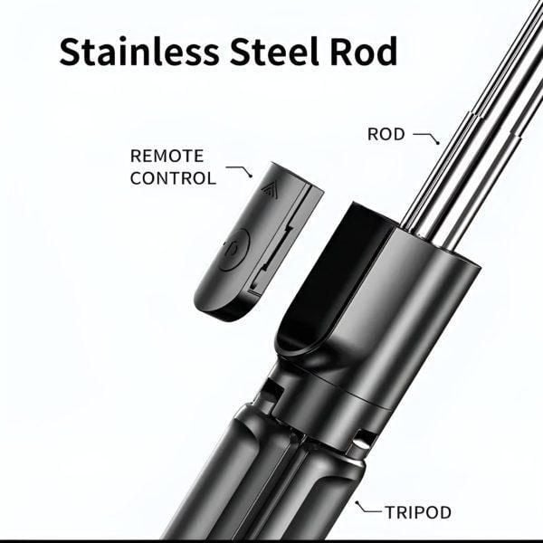 4 in 1 Selfie Stick Tripod with Light & Remote