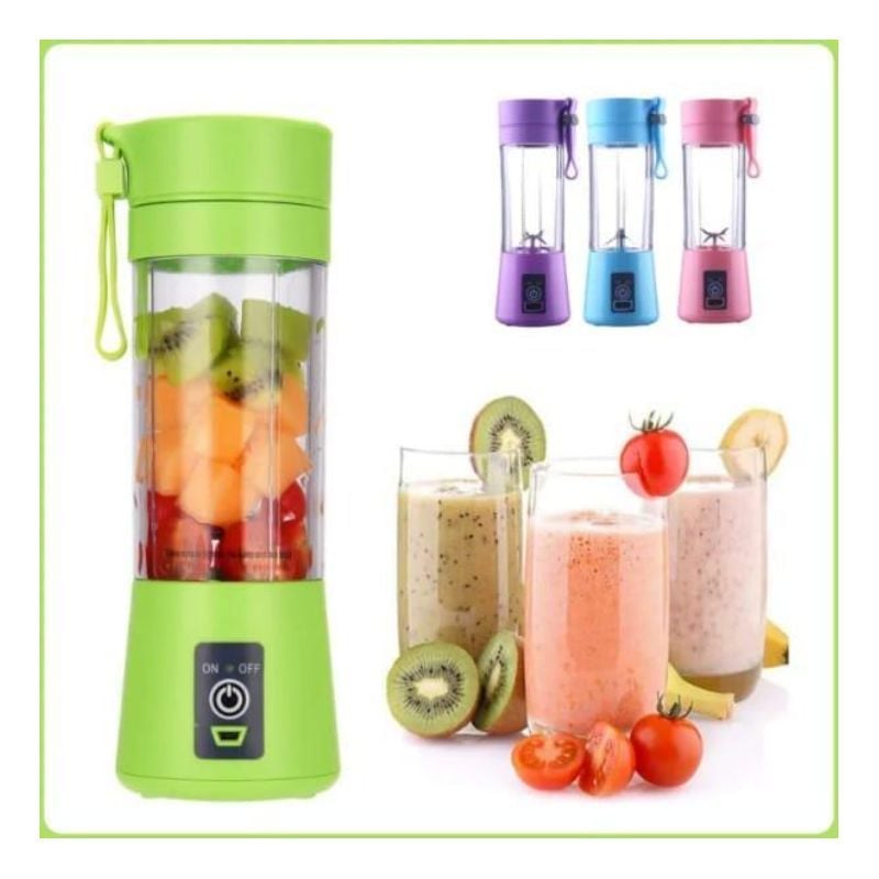 USB Chargeable Juicer Blender (6 Blades - 380 ML
