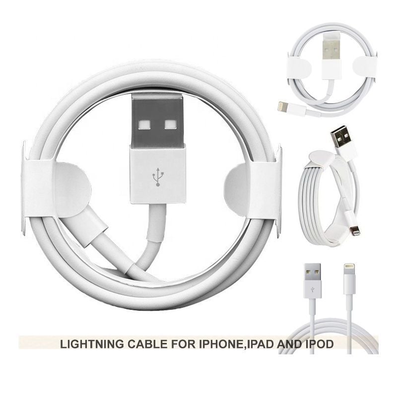 40-Inch Lightning White Copper Core Charging Cable