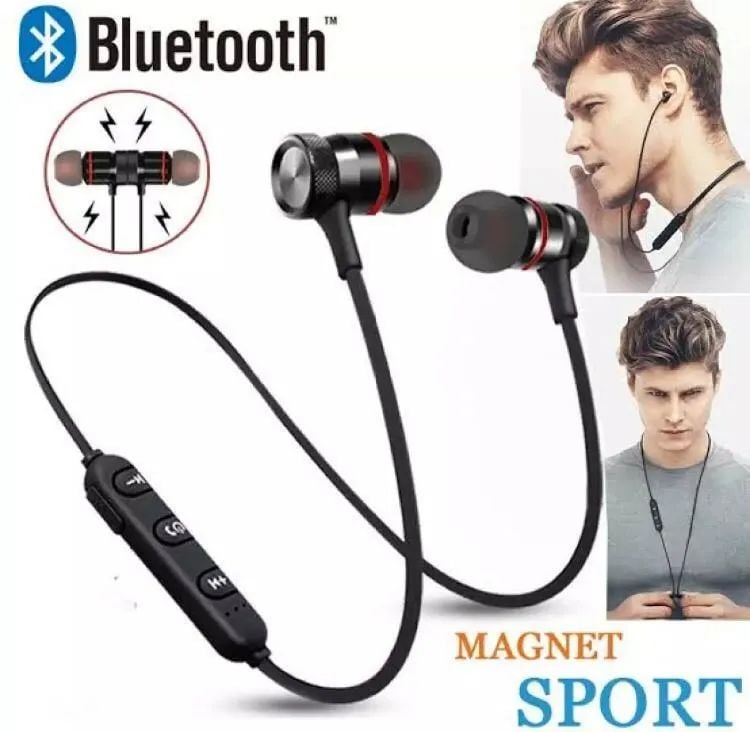 Black 800 Wireless Magnetic Sport Neckband