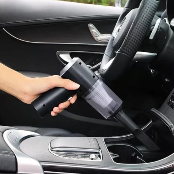 Portable 3-in-1 Car Vacuum Black ABS