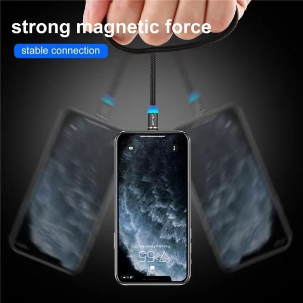 3-in-1 Magnetic Fast Charging Cable for Android iPhone Type-C EARTH ONLINE