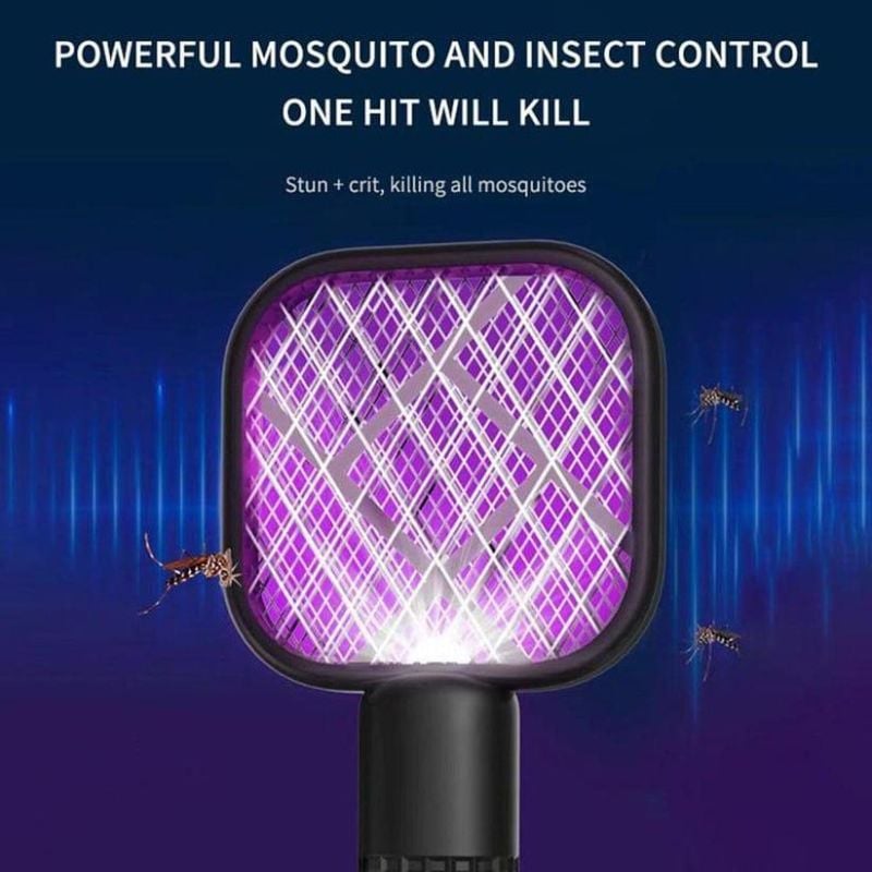 USB Charged Mini Mosquito Swatter Pink Portable