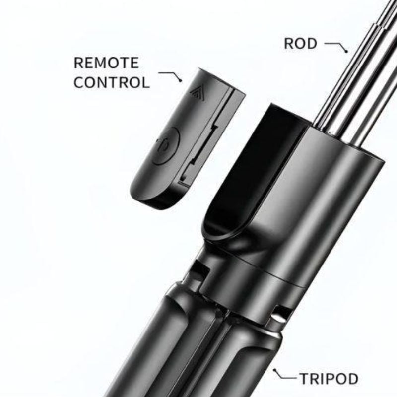 4 in 1 Selfie Stick Tripod with Light & Remote