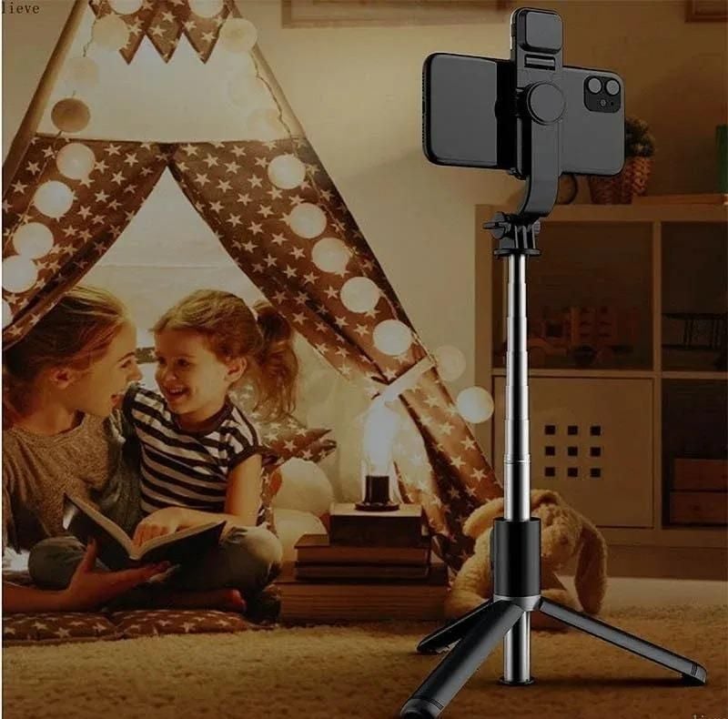 Bluetooth Selfie Stick With LED Light & Tripod