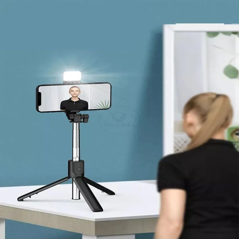 Bluetooth Selfie Stick With LED Light & Tripod