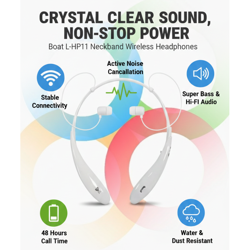 White Clear Voice 11 Wireless Headphones