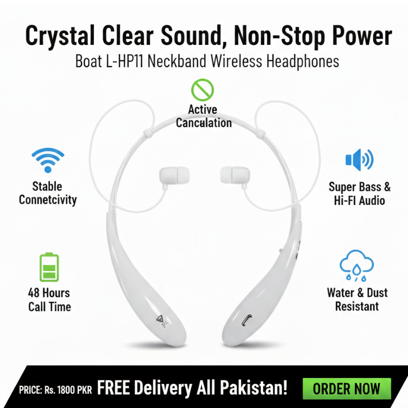 White Clear Voice 11 Wireless Headphones