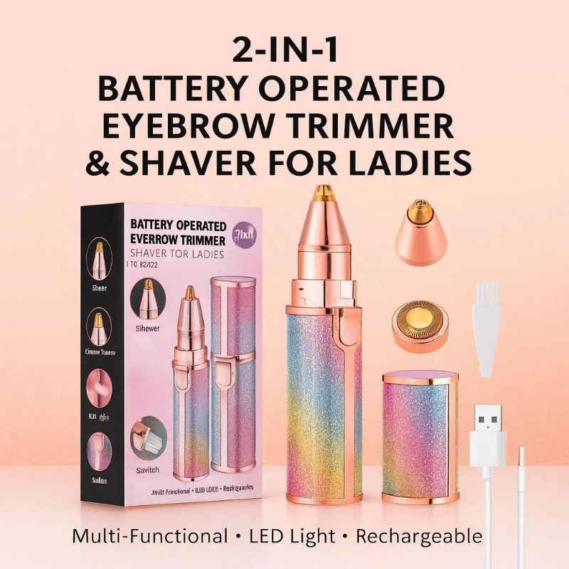 USB Rechargeable Women's Hair Remover Trimmer EARTH ONLINE