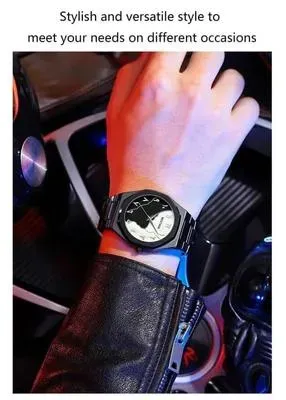 Black and White Arabic aura watch