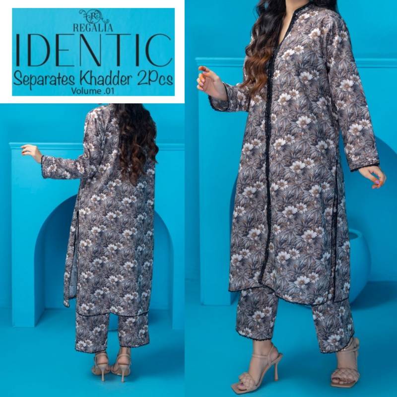Identic Khaddar 2 Piece (1425-006) Regalia
