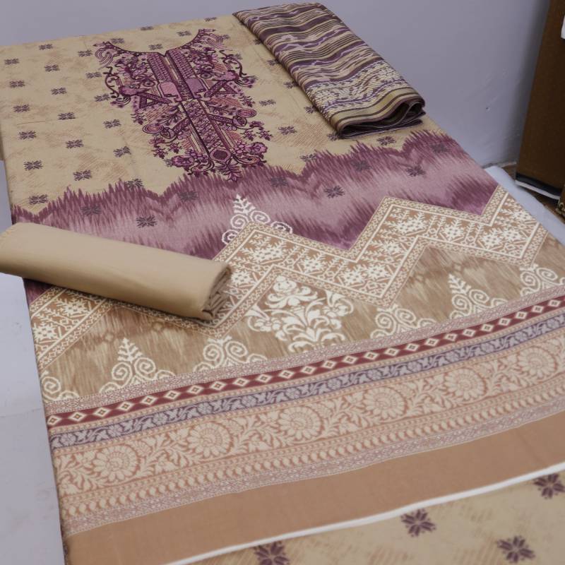 Slub Linen Diamond Zari Dupatta (1254-002)