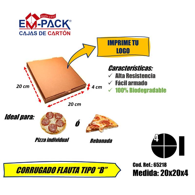 25 Cajas Pizza
INDIVIDUAL