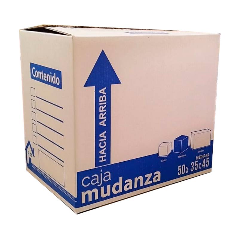 10 CAJAS MUDANZA AZUL 50X35X45 C/S 29 ECT C K C/10