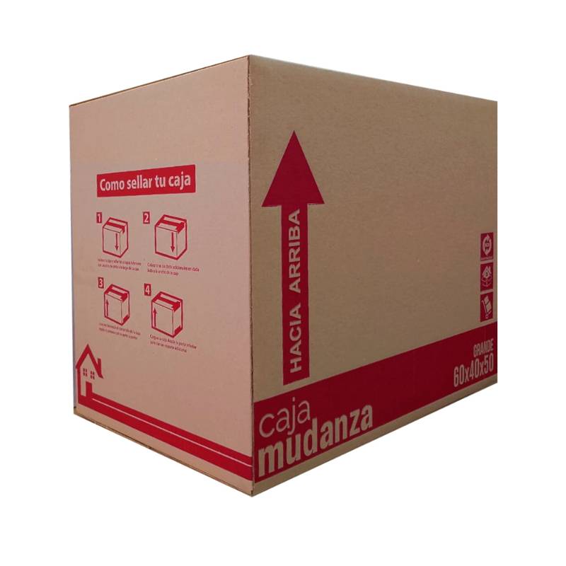 10 CAJAS MUDANZA ROJA 60X40X50 C/S 29 ECT C K C/10