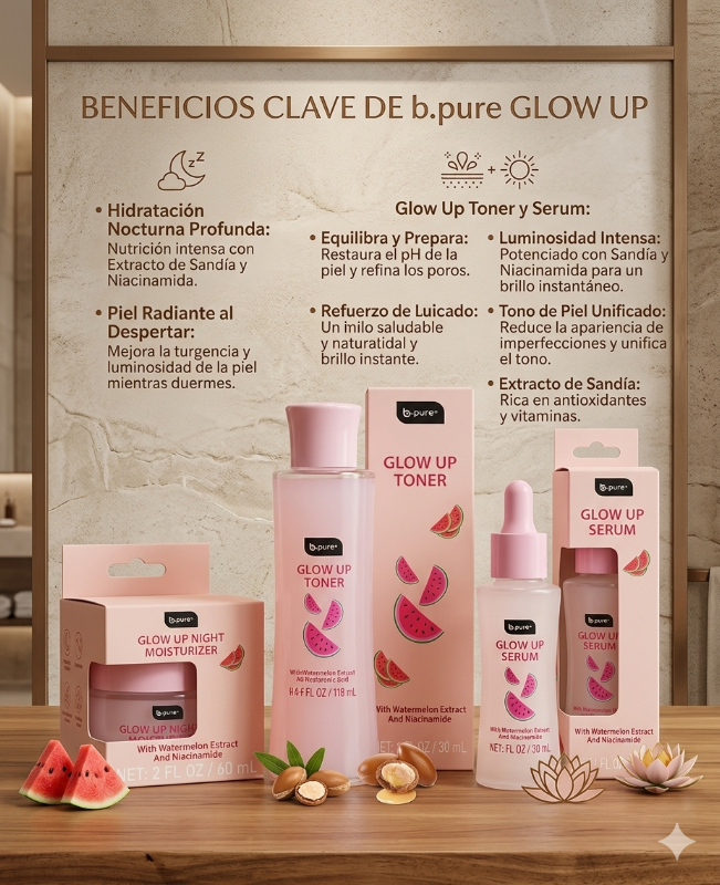 GLOW UP NIGTH,TONER AND SERUM