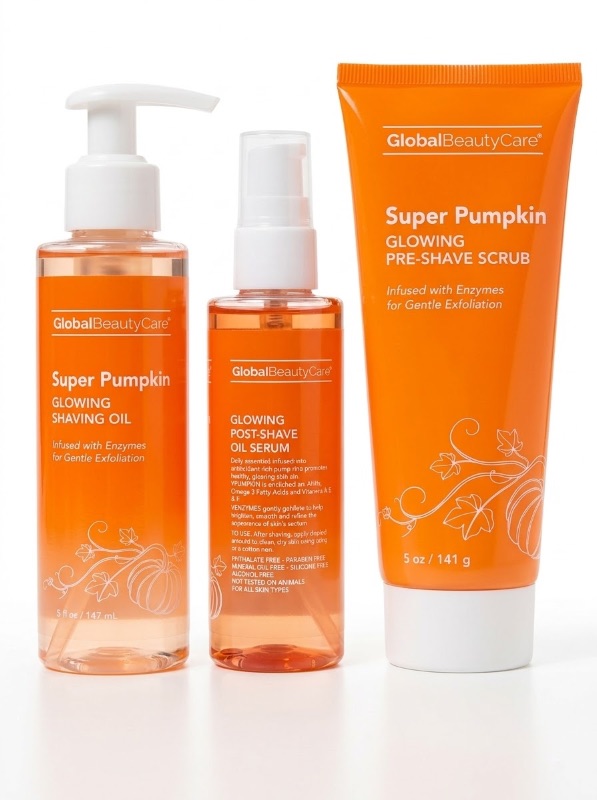 SET DE EXFOLIANTE,SERUM Y ACEITE PARA DAR BRILLO PARA AFEITAR