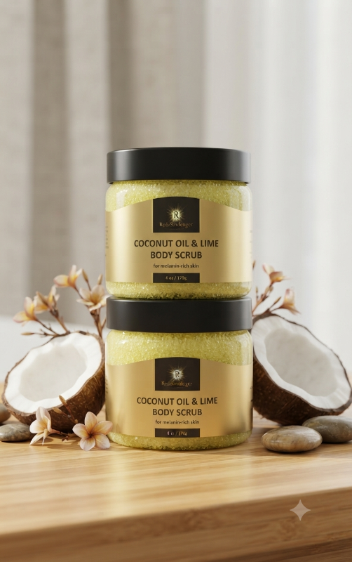 EXFOLIANTE DE ACETE DE COCO Y LIMA