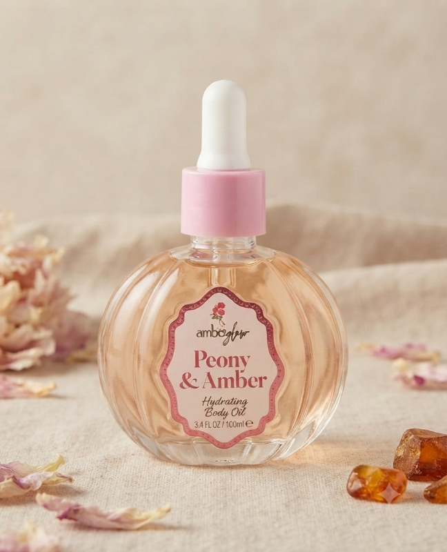 ACEITE DEL CUERPO PEONY Y AMBER
