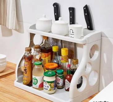 2 Layer Multi-Function Kitchen Shelf