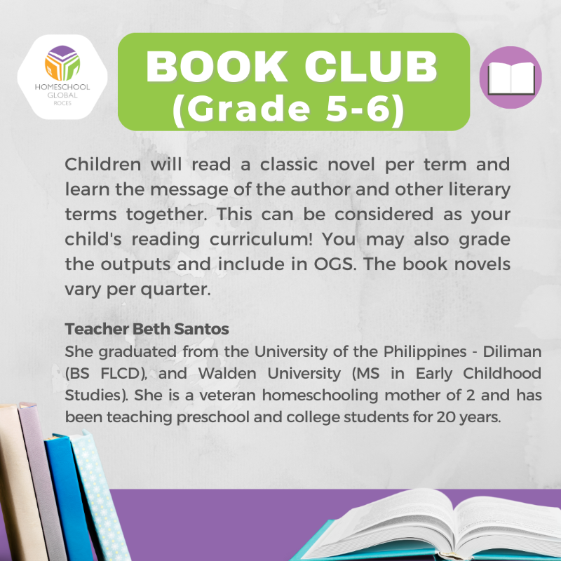 Book Club for grades 5-6