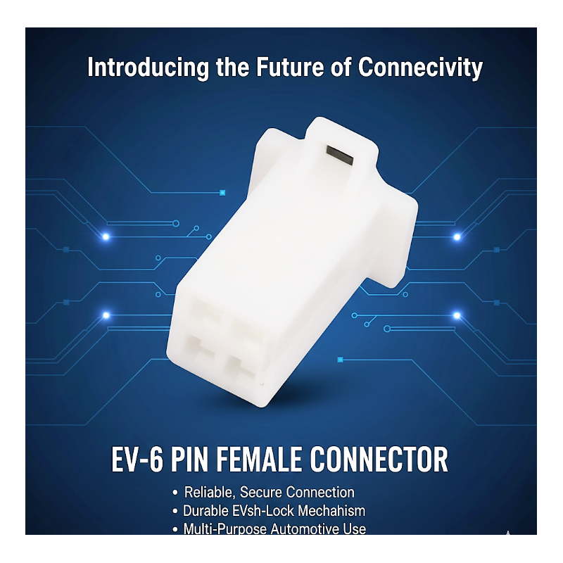 ev-6 PIN FEMALE CONNECTOR - PACK OF 10