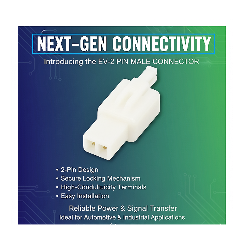 ev-2 PIN MALE CONNECTOR - PACK OF 10