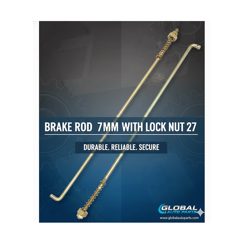 BRAKE ROD 7MM WITH LOCK NUT 27