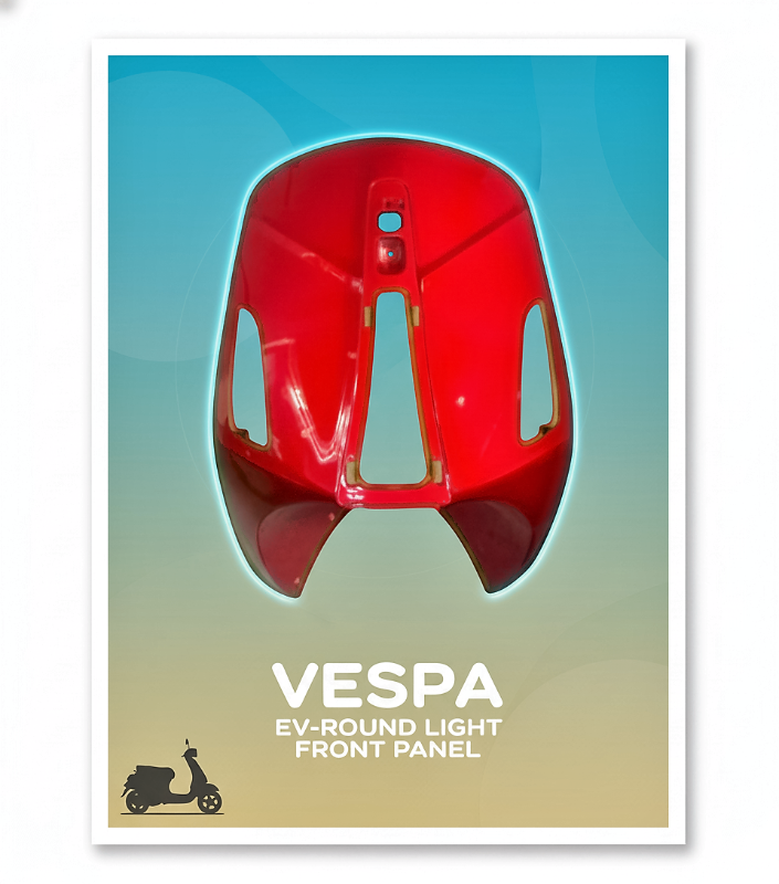 ev-Round Light Vespa Front Panel