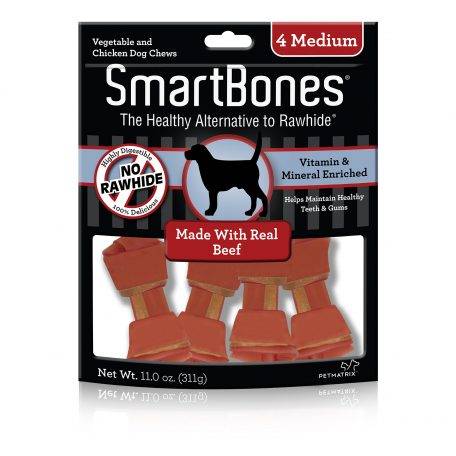 SMARTBONES MED BEEF 4PK