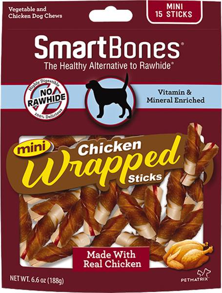 SMARTBONES CHKN WRAP MINI STICKS 15PK