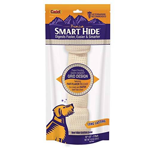 CADET SMARTHIDE 4-5" KNOTT BONE 4PK