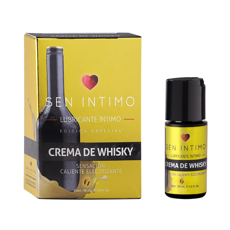Lubricante Crema de Whisky Sensación Caliente electrizante 30mL