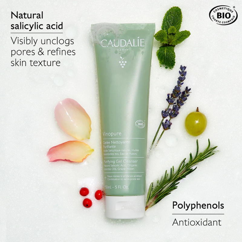 CAUDALIE VINOPURE PURIFYING GEL CLEANSER - 150 ML